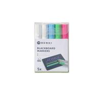 Feutres à craie 6 mm 1 rose 1 vert 1 bleu et 2 feutres blancs