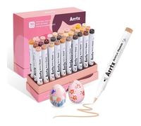 Feutres acryliques - Arrtx - Lot de 30 - Couleur peau - Pointe pinceau 1-6 mm - Séchage rapide - Imperméable