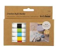 Feutres acryliques - Creativ Company - Multicolores - 4 mm - 6 pcs - Pointe dure