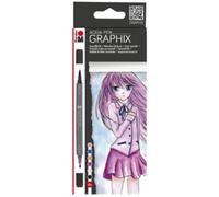 Feutres aquarellables 'GRAPHIX', KING OF BUBBLEGUM,