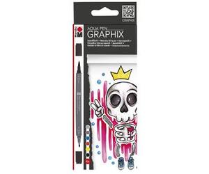Feutres aquarellables 'GRAPHIX', KING OF BUBBLEGUM,