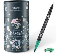 Feutres Aquarelle 60 Couleurs Double Pointe Fine & Pinceau - Pour Coloriage, Calligraphie, Mandala Et Dessin - Boîte Noire