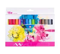 Feutres - Aquarelle - Dessin - Croquis - 15 couleurs primaires - Ecoline