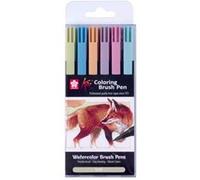 Feutres - Aquarelle - Pointe pinceau - 6 couleurs terre - Sakura - Koi - Dessin