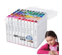 Feutres Artistiques,Sans bavure, pointes fines et pinceau papeterie | Marqueurs double pointe pour dessin | École, maison, carnet créatif, scrapbooking, croquis, illustrations, loisirs créatifs