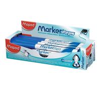 Feutres - Bleu - Effaçable - Pour tableau blanc et ardoise - Boite de 12 - Maped