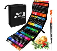 Feutres Coloriage Adulte, 120 Couleurs Aquamarker Feutre Set, Feutre Double Pointe Feutre Aquarelle Enfant Pour Dessin, Manga