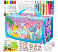 Feutres Coloriage Enfants 64 PCS,Cadeau Fille 3 4 5 6 7 8 9 10 ans,Malette Dessin Enfant,Trousse de Papeterie,Jouet Fille 3-10 ans,Feutre Paillette,Crayons Couleur,Enfant Cadeau pour 3 4 5 6 7 8 9 ans