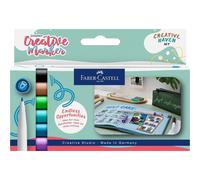 Feutres créatifs - Indélébiles - 6 couleurs froides Haven - 1,5mm - Faber-Castel