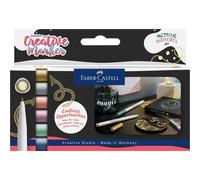 Feutres créatifs - Indélébiles - 6 couleurs métalliques - 1,5mm - Faber-Castell