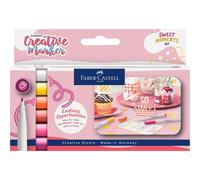 Feutres créatifs - Indélébiles - 6 couleurs Sweet moments - 1,5mm - Faber-Castel