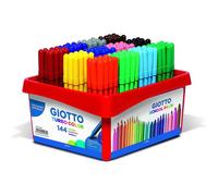 Feutres De Coloriage - Boîte De 144 Feutres - 12 Couleurs - Pointe Moyenne - Giotto