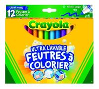 Feutres de coloriage Crayola ULTRA-LAVABLES - Boîte de 12 - Pour enfants à partir de 3 ans