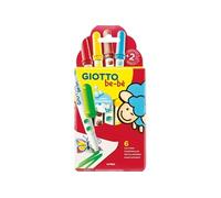 Feutres de coloriage - Etui de 6 couleurs - Pointe maxi - Encre ultra-lavable - GIOTTO