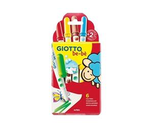 Feutres de coloriage - Etui de 6 couleurs - Pointe maxi - Encre ultra-lavable - GIOTTO