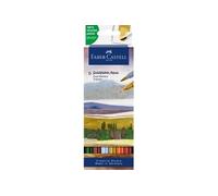 Faber-Castell Feutres Goldfaber Aqua Dual 164521 – pointe pinceau & pointe fineliner, Toscane 6 pièces