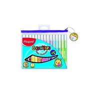 Feutres de coloriage larges Maped Color'Pep's Maxi - Etui plastique de 15 feutres
