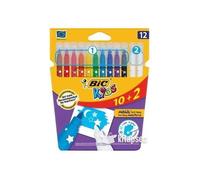 Feutres De Coloriage - Non Spécifié - 10+2 Feutres - Encre Effaçable - Pointe Moyenne - Capuchon Ventilé