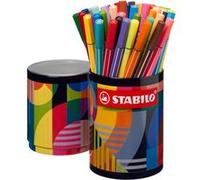 [68/45-2-20] STABILO Boîte métal ronde de 45 feutre Pen 68 ARTY