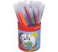 STABILO – Feutres de coloriage Power – Pointe moyenne – Pot métal 12 couleurs