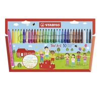 Feutres de coloriage - STABILO - Trio A-Z - 30 pièces - Pointe moyenne - Multicolore