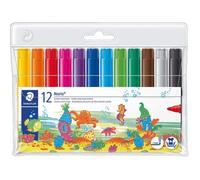 Staedtler – Feutres de coloriage Noris Club – Pochette 12 gros module – Assortis