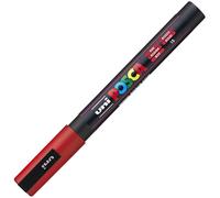 Feutres de coloriage Uni Posca PC-3M 0,9-1,3mm rouge boîte de 6 pièces