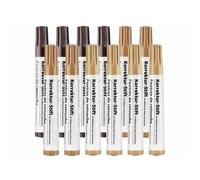 Feutres de retouche - AGT - Pack de 12 - 3 teintes de brun - Mine en feutre - Réparation facile