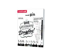 Feutres - Dessin - Lettering - Noir - Uni-Pin - Uni-Ball - Coffret Lettering 8 Feutres