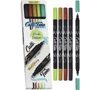 Feutres - Double pointe - Calligraphie - 5 couleurs - ONLINE - Calli.Twin