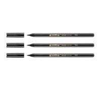 Feutres - edding - 4-1340001-3 - Lot de 3 - Pointe Pinceau - Noir 1-3 mm