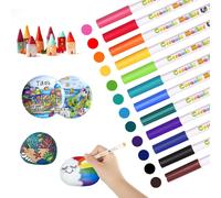 Feutres En Porcelaine 12 Couleurs Marqueur Peinture Acrylique Pour Porcelaine Stylos En Céramique Passe Au Lave-Vaisselle Pour Verre,Bois,Surfaces En Céramique