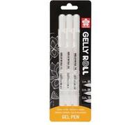 Feutres - Encre blanche - 3 tailles différentes - Gelly Roll - Sakura - Dessin