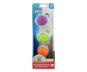 Feutres Ergonomiques - KD - Mes Gribou'Feutres (Vert/Orange/Violet) - Pour petites mains dès 12 mois