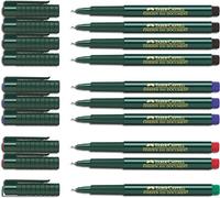 Faber-Castell - Lot de 10 - Stylo feutre FABER-CASTELL Fineliner FINEPEN1511 G