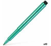 Feutres Faber-Castell Pitt Artist Metallic vert (10 pièces)