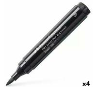 Feutres Faber-Castell Pitt Artist Pinceau Noir (4 pièces)