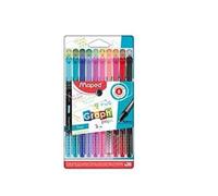 Maped Feutres Graph'Peps - Pointe fine 0,4 mm, 20 couleurs éclatantes