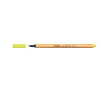 Feutres fins - STABILO point 88 - Stylo simple - Couleur néon, jaune fluo