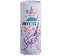 Feutres - GIOTTO - Candy Collection - 12 feutres TURBO Soft Brush - Multicolore - Inclus pinceau