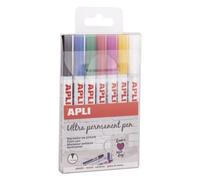 Feutres Indélébile 1-2mm Couleurs Assorties 7 Pièces