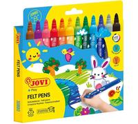 Feutres - MAXI - 12 Couleurs - Pointe large - Mixte - A partir de 3 ans