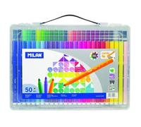 MILAN - Mallette 50 feutres pointe conique