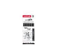 Feutres - Noir - Dessin - Ecriture - Assortiment De Pointes - Uni-Pin - Tatoo Art