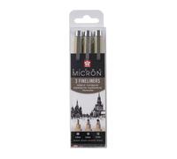 SAKURA : Pigma Micron Stift: Geldbörse, 3 Stück, Schwarz