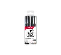 Uni Mitsubishi Pencil Coffret 5 marqueurs calibrés 1 08200 N – pointe 0,8 mm noir/gris/sépia