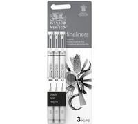 Feutres - Noir - Pointe fine - 0,05/0,1/0,3 - Winsor et Newton - Dessin - Beaux-arts Noir