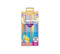 Paper Mate Flair Stylos feutres | Feutres de coloriage sans fuite à pointe moyenne (0,7 mm) | Idéal pour écrire, coloriage (adultes et enfants), scrapbooking, etc. | Couleurs Tropical | Lot de 16
