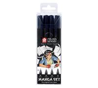Feutres - PIGMA - Sensei - Set de 4 - Noir - Pointe de 0.3 à 1 mm - Professionnel