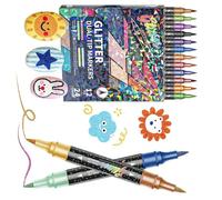 Feutres pinceaux aquarelle à double pointe - Marqueurs flexibles - Stylo aquarelle pour l'expression artistique et les projets d'artisanat - Pointe souple - Double couleur